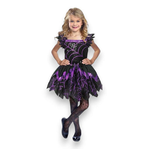 Picture of SPOOKY SPIDER WITCH COSTUME 3-5 YEARS